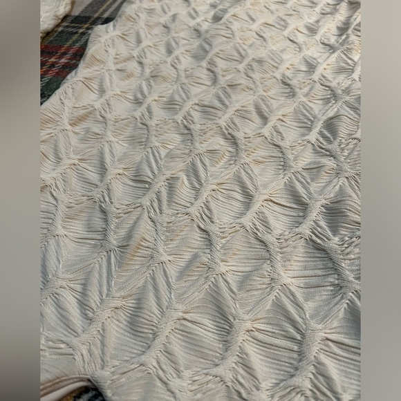 BEBE Retro Ethereal Deep V-neck Mini Dress - Picture 6 of 6